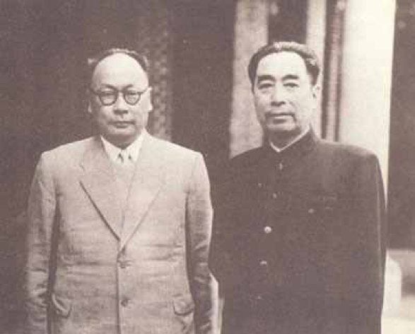 △周恩來(lái)和陳毅出席萬(wàn)隆會(huì )議歸國后在成都合影（1955年5月）